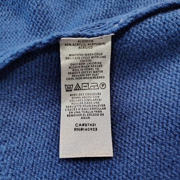 Ann Taylor women's Cardigan knitted,silver studs, oversized,cotton blend sz S. - Picture 14 of 16